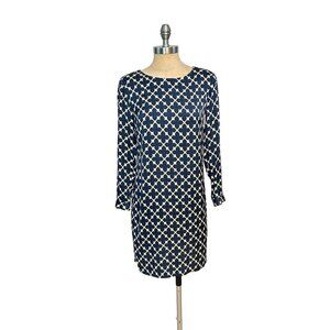 Elizabeth McKay Geometric Print Silk Blend Dress Size 0